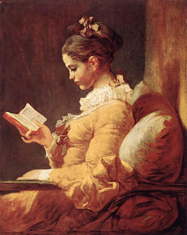 Jean Honore Fragonard A Young Girl Reading Spain oil painting art